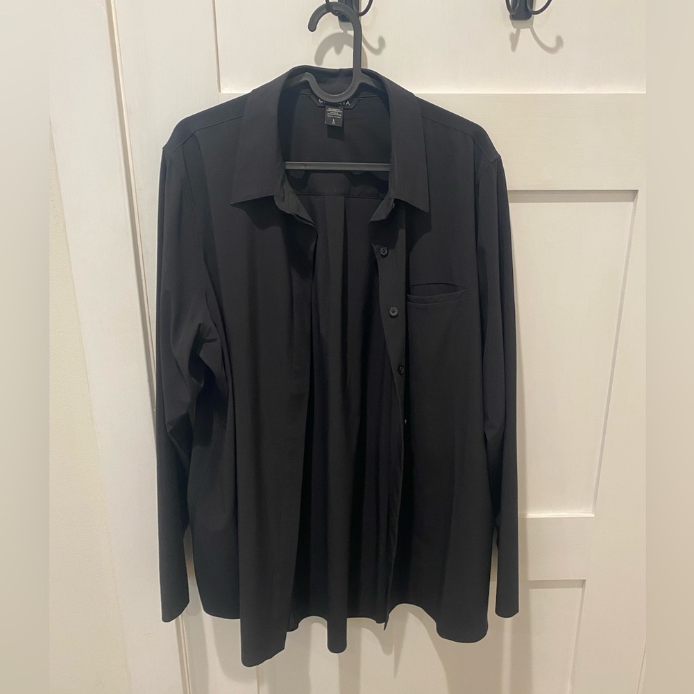 Athleta Black Button Up